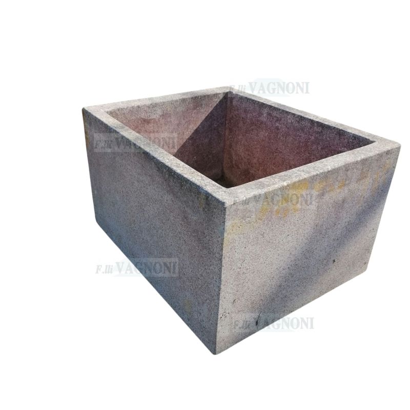 Vecchio Lavandino Vasca in Graniglia di marmo cm. 60x48x35 h